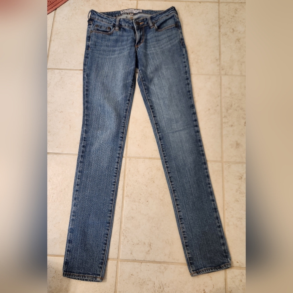 Super Skinny Bullhead Jeans Size 3 Long Juniors Womens Med Wash‎ Blue #C1119